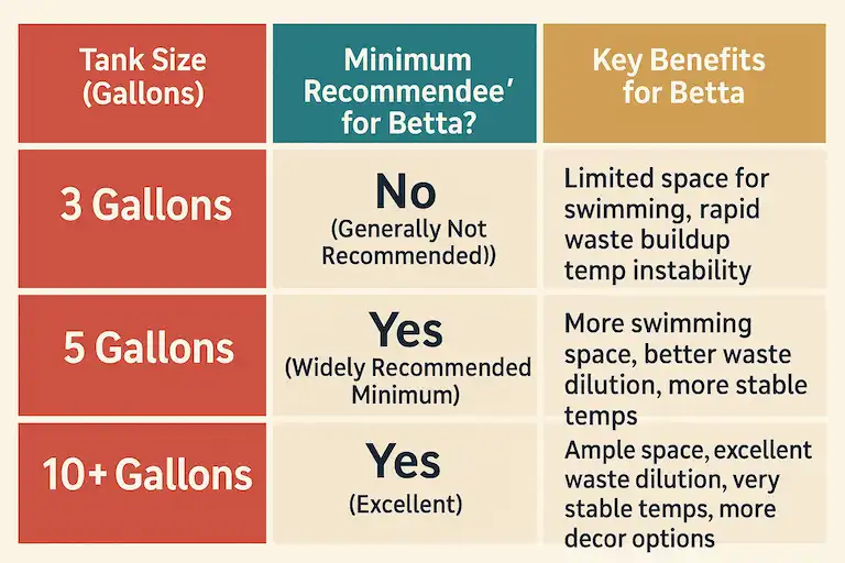 10-Gallon Betta Fish Tank 1 infographics- comparison of betta tank sizes