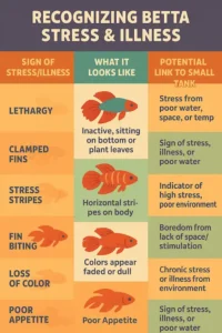 infographics-signs of betta stress and illness