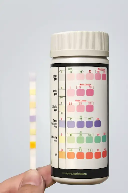 pH for Betta Fish 2 pH test strip to check the pH of water