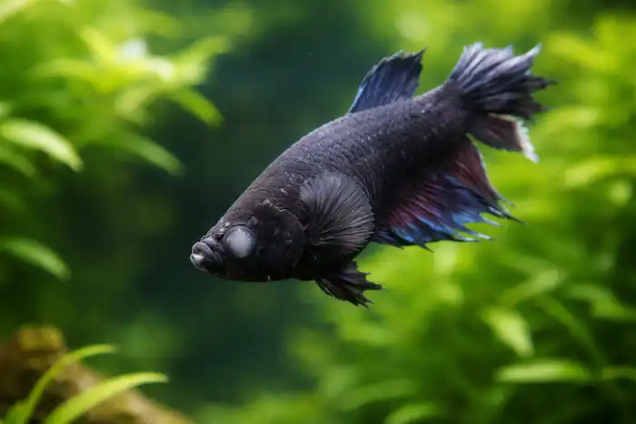 Betta Cloudy Eyes 2 a tank having betta cloudy eyes