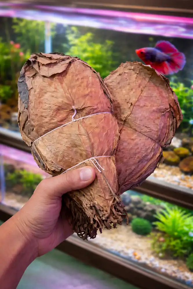 Siamese Fighting Fish - Betta Care With Flair 10 Indian almond leaves for betta fish