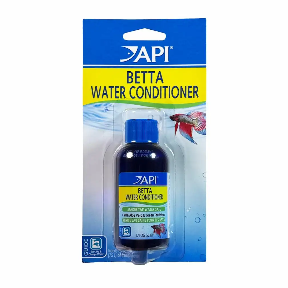 a bottle of API betta water conditioner