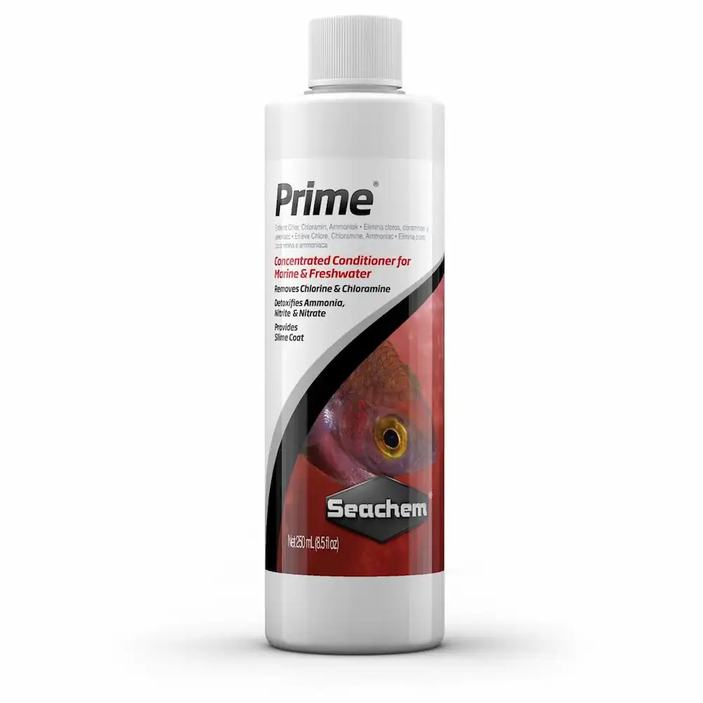 a bottle of Seachem Prime water conditioner